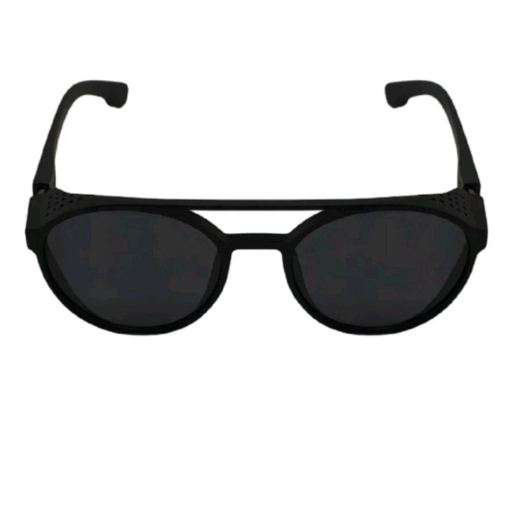 Óculos de Sol Redondo Steampunk Vintage Masculino Proteção UV400