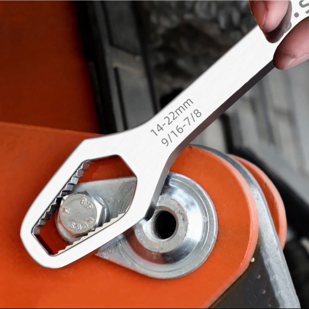 Chave Boca Fixa Aço Universal 8 A 22mm Cabeça Dupla Torx