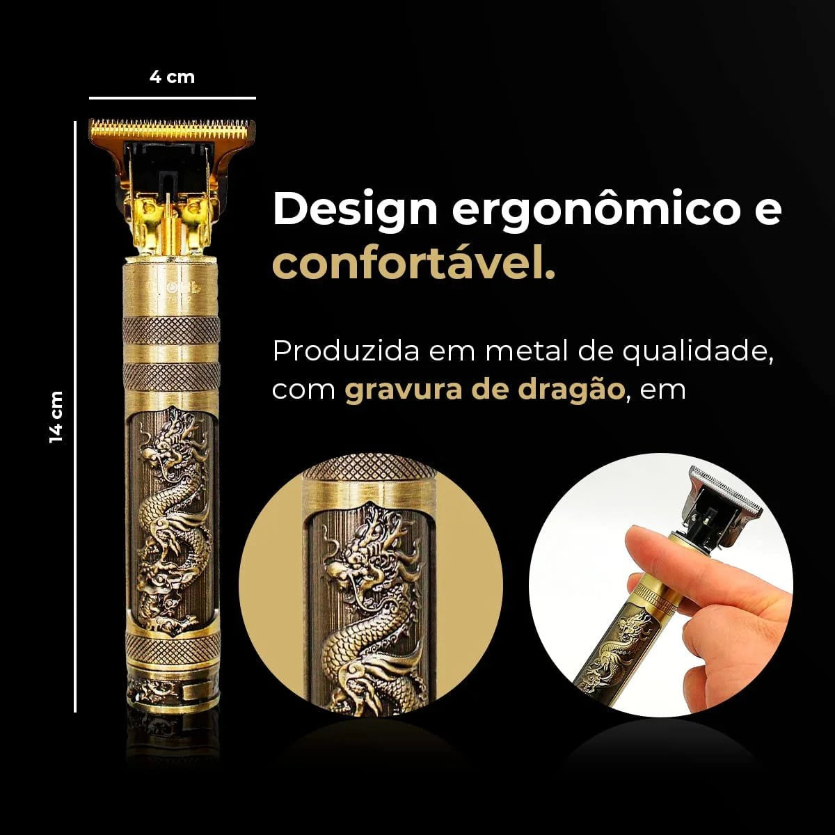 Máquina Profissional Dragão Acabamento Sem Fio - KM228