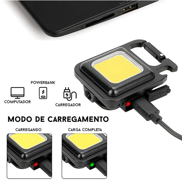 Mini Lanterna Tática - KeyLight™