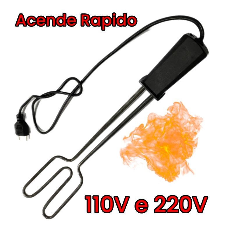 Acendedor Elétrico Para Churrasqueira Muito Rápido e Potente 110/220v