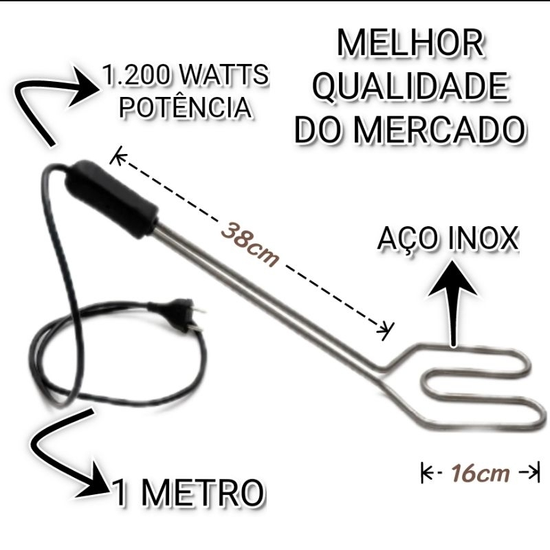 Acendedor Elétrico Para Churrasqueira Muito Rápido e Potente 110/220v