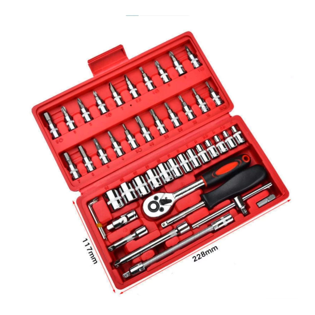 Kit Maleta de Ferramentas com 46 peças [ FRETE GRÁTIS ]