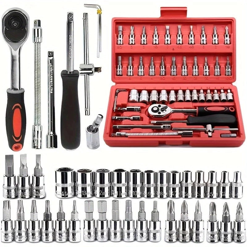 Kit Maleta de Ferramentas com 46 peças [ FRETE GRÁTIS ]