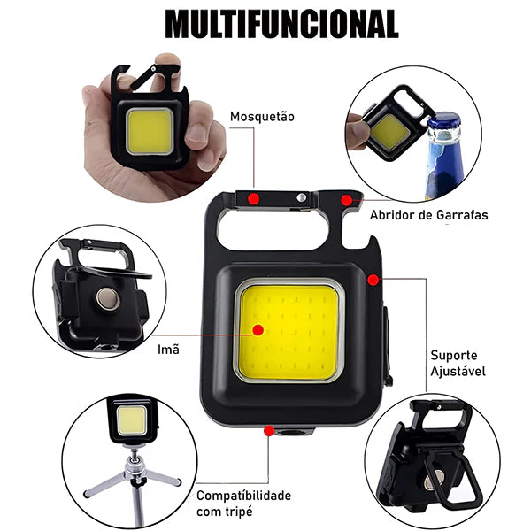 Mini Lanterna Tática - KeyLight™